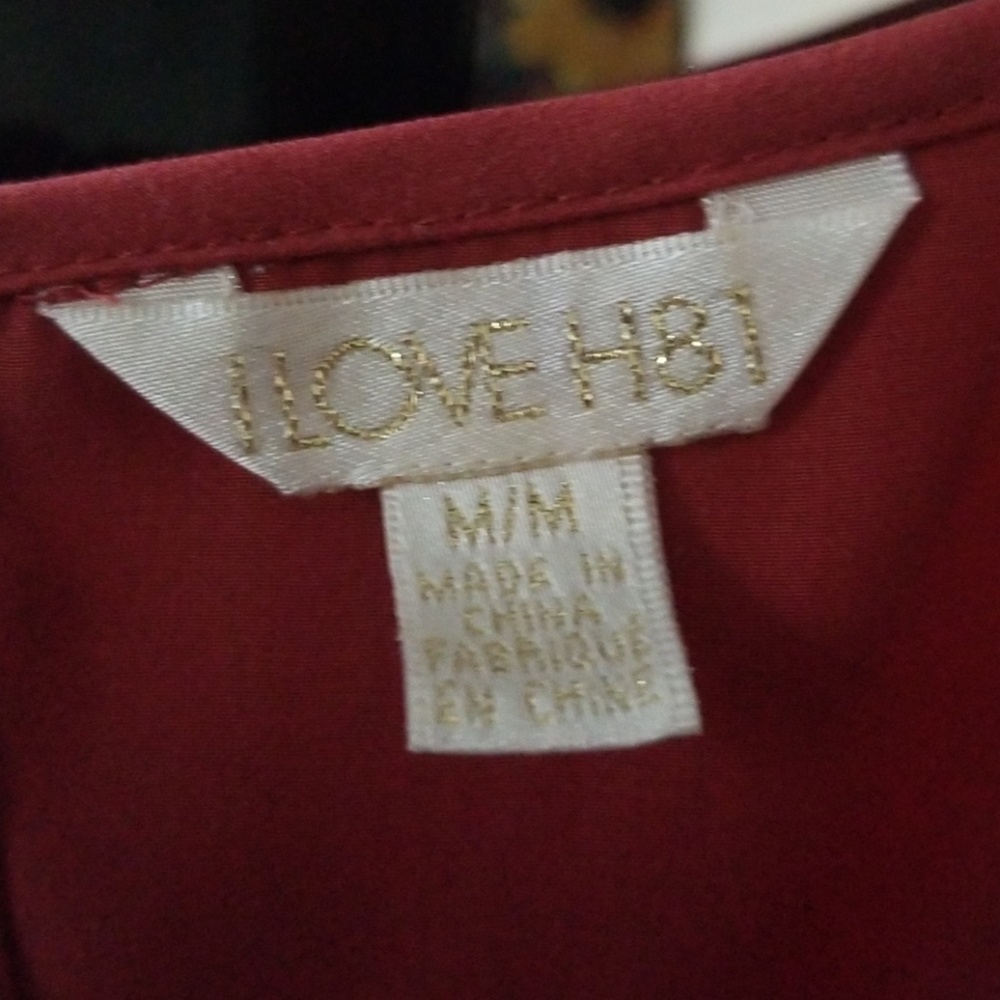 Red Ruffle Top - Picture 3 of 3